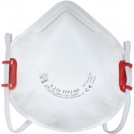Oxyline 10x Demi-masque respiratoire réutilisable FFP2 R D sans valve | Produit dans l'UE | CE 1437