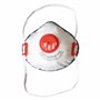 Oxyline 8x Demi-masque respiratoire réutilisable FFP2 R D avec couche de charbon actif et valve | Produit dans l'UE | CE 1437