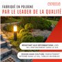TRIBECCO Piquet à enfoncer pour lampe de jardin - Diamètre : 116 x 300 mm - Avec ouverture de 30 mm de diamètre pour le guidage 