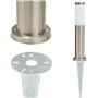 TRIBECCO Piquet à enfoncer pour lampe de jardin - Diamètre : 116 x 300 mm - Avec ouverture de 30 mm de diamètre pour le guidage 