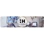 HowHomely 100 cm Support de fleurs en métal noir moderne en forme de X, Porte Plante Exterieur, Support pour Plantes