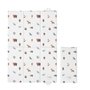 Ceba Deluxe 125863 Matelas à langer pliable unisexe avec fermeture à bouton-pression 40 x 60 cm (ouvert) – Animaux de la forêt