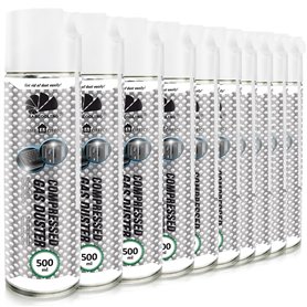 Fournitures de bureau 10x 500ml AABCOOLING Home&Office Bombe a Air Comprimé Gas Duster K2
