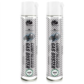 AABCOOLING Home&Office Compressed Gas Duster Bombe Air Sec 2x600ml – Aérosol d'Air Comprimé
