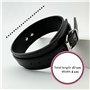 Collier BDSM 47cm ⌀4cm Laisse BDSM 77cm Noir en Cuir Artificiel et Métal Collier Réglable Jeux Sexuelle Adulte Jouet Érotique Se