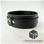 Collier BDSM 47cm ⌀4cm Laisse BDSM 77cm Noir en Cuir Artificiel et Métal Collier Réglable Jeux Sexuelle Adulte Jouet Érotique Se