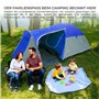 Campela Tente igloo 3 personnes étanche à montage rapide - Tente igloo légère et compacte avec moustiquaire - Tente de camping d