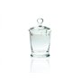 Edwanex Décoratifs Sucrier Bocal en Verre avec Couvercle 14 cm