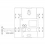 ORNO Quarto AC Sonnette Filaire Electromécanique Deux Sons 230V 80 DB sans Transformateur Intégré Blanc Neige