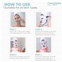 Nourished Bodynskin Masque Visage et Cou de Luminothérapie LED - Appareil de Soin de la Peau du Visage - 7 Couleurs Rouge et Ble