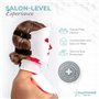 Nourished Bodynskin Masque Visage et Cou de Luminothérapie LED - Appareil de Soin de la Peau du Visage - 7 Couleurs Rouge et Ble