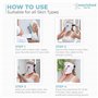 Nourished Bodynskin Masque facial LED portable avec infrarouge proche - Luminothérapie bleue, rouge pour le visage - 114 LED - O