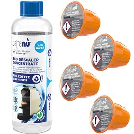 Caffenu | Kit détartrage nespresso et machine à café avec capsules nettoyantes | Complétez votre kit de Barista | capsules netto