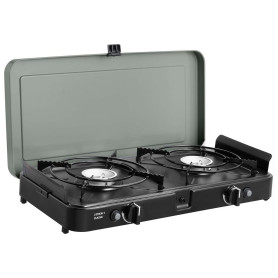 CADAC Cuisinière classique 2-Cook 3 30mBar - Barbecue acier - Grille Barbecue Camping Gaz - aluminium - plastique - Noir - Vert