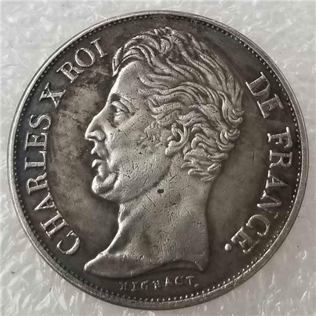 YunBest Pièce de monnaie en argent 1828 Napoleon français Collection ancienne pièce de monnaie de France Dollar ancien Morgan Do