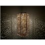 Lampion solaire avec motif - forme cylindrique - 20 l x 30 h - rose