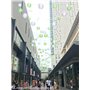 5 x Lampion vert de nylon 35 cm