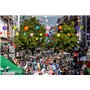 5 x Lampion vert de nylon 35 cm