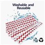 Ganekihedy Lot de 4 Housses de Rechange pour Nettoyeur Vapeur Steam XXL Power Pad - Lavable en Rouge