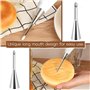 3 Pièces Puff Douille, Puffs Injection Seringue Inoxydable avec Brosse de Nettoyage, 3 Tailles Buse pour Crème, Seringue Patisse