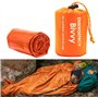 LATTCURE Sac de Couchage Survie, Sac de Couchage d'urgence, Sac de Thermique Léger Imperméable, Sacs de Couverture de Survie Sac