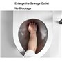 WXXZCE WC Suspendu, Cuvette WC Suspendu WC Broyeur avec Réservoir d'eau Intégré, Chasse d'eau par Siphon Capacité du Réservoir d
