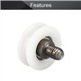 MroMax Roulement de poulie à roulement en métal avec rainure en V profonde de 1,5 mm - 6 x 22 x 8 mm - 1 pièce