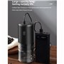 CASAAURA Moulin À Café Électrique Portable, Rechargeable par USB, Réglage de La Mouture, Cafetière Électrique sans Fil