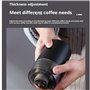 CASAAURA Moulin À Café Électrique Portable, Rechargeable par USB, Réglage de La Mouture, Cafetière Électrique sans Fil
