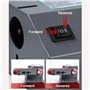 Ponceuse à bande humide, mini affûteuse de couteaux électrique 350 W avec vitesse réglable, 10 bandes abrasives, meuleuse d'étab