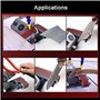 Ponceuse à bande humide, mini affûteuse de couteaux électrique 350 W avec vitesse réglable, 10 bandes abrasives, meuleuse d'étab