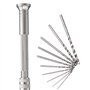 KIKAPA de forets hélicoïdaux de 11 pièces 0,5 à 2,0 mm Outil de poinçonnage manuel pour le travail du bois Kit d'entretien Horlo
