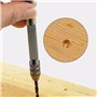 KIKAPA de forets hélicoïdaux de 11 pièces 0,5 à 2,0 mm Outil de poinçonnage manuel pour le travail du bois Kit d'entretien Horlo