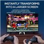 Jasaly 8G 2000+Games Project X Console de Vidéo de Poche Portable 4,3 Pouces IPS Support D'Écran PS1 Gaming Double Haut-Parleur 