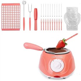 Pluuttiem Fondeur de Chocolat Électrique avec Moule à Faire Soi-Même et Accessoires