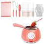 Pluuttiem Fondeur de Chocolat Électrique avec Moule à Faire Soi-Même et Accessoires