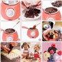 Pluuttiem Fondeur de Chocolat Électrique avec Moule à Faire Soi-Même et Accessoires, pour Fondue au Lait et au Fromage, Prise UE