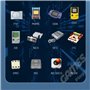 Pluuttiem 8G 2000+Games Project X Console de Vidéo de Poche Portable 4,3 Pouces IPS Support D'Écran PS1 Gaming Double Haut-Parle