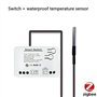 Asyduey Interrupteur Intelligent Zigbee Tuya avec Capteur de Température Relais Zigbee à Contact Sec Passif Fonctionne avec Home