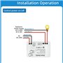 Asyduey Interrupteur Intelligent Zigbee Tuya avec Capteur de Température Relais Zigbee à Contact Sec Passif Fonctionne avec Home