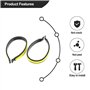 Bonkshire 2 Paires de Pinces à Pantalon de VéLo Pinces à Pantalon de VéLo LéGèRes avec Bandes RéFléChissantes pour Les Balades N