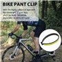 Bonkshire 2 Paires de Pinces à Pantalon de VéLo Pinces à Pantalon de VéLo LéGèRes avec Bandes RéFléChissantes pour Les Balades N