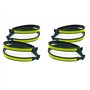 ISTOVO 4 Paires de Pinces à Pantalon de Vélo Pinces à Pantalon de Vélo Légères avec Bandes Réfléchissantes pour Les Balades Noct