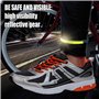 ISTOVO 4 Paires de Pinces à Pantalon de Vélo Pinces à Pantalon de Vélo Légères avec Bandes Réfléchissantes pour Les Balades Noct