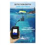 Osmond Détecteur de Poisson Portable, Sondeur de Profondeur D', Sondeur de Température avec Capteur de Sonar à, Transducteur pou