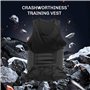 Ohsilv ProtèGe-CôTes Homme Rembourré Gilet Chemise de Compression Gilet D'EntraîNement avec 3 Tampons pour Le Football Football 