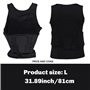 Ohsilv ProtèGe-CôTes Homme Rembourré Gilet Chemise de Compression Gilet D'EntraîNement avec 3 Tampons pour Le Football Football 