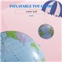 FYOBOT Globe terrestre gonflable 40 cm, Jouet de globe, Formation géographique, Bleu, PVC