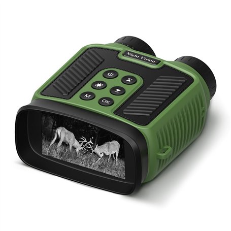 FYOBOT Jumelles de Vision Nocturne Infrarouge Numérique Télescope 300M 2.5K UHD 40MP 10X Optique 8X Zoom Télescope Numérique Ver