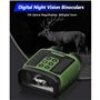 FYOBOT Jumelles de Vision Nocturne Infrarouge Numérique Télescope 300M 2.5K UHD 40MP 10X Optique 8X Zoom Télescope Numérique Ver